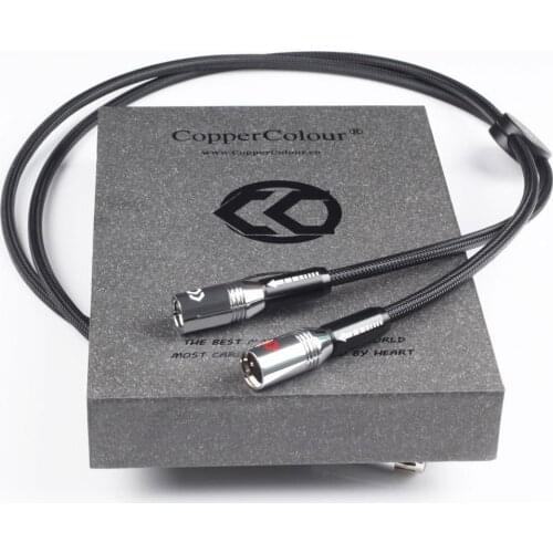 Copper Colour CC GAMMA OCC RCA Audio cable silver plate interconnect cord
