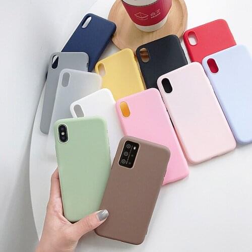 For iPhone 12 Pro Max 11 Pro Max XS MAX XR Case Soft Silicone Cover For 6 6S 7 8 Plus SE2020