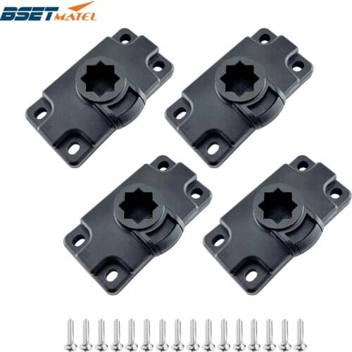 4X Inflatable Kayak Rod Holder Mount Base Boat Marine Sea Canoe Support Holder Pole Rack Fishing Tackle Accessories With Screws