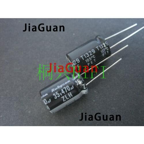 20PCS NEW RUBYCON ZLH 35V470UF 10x16mm 105 degrees 470UF/35V high frequency low resistance and long life zlh 470uf 35v
