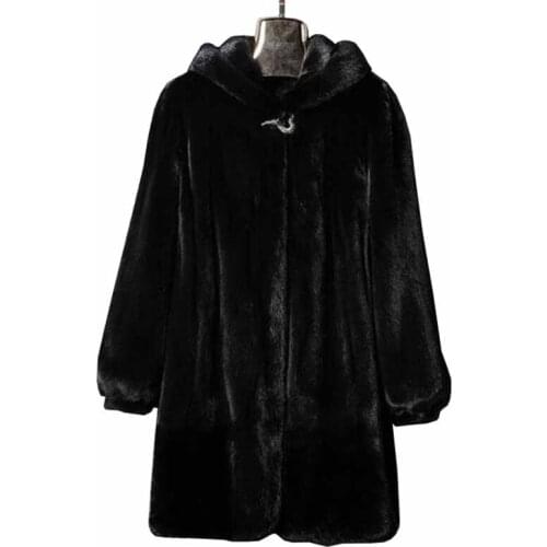 OKXGNZ Fur Coats With A Hood