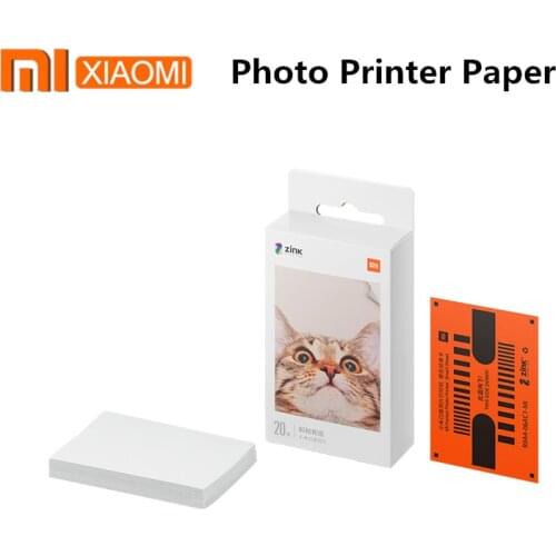 Original Xiaomi ZINK Pocket Printer Paper Self-adhesive Photo Print 10/20/50 For Xiaomi Mini Pocket Photo Printer Only Paper