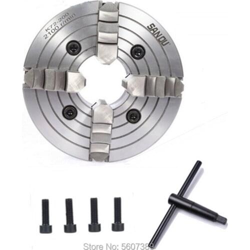 K72-200 chuck/200MM manual lathe chuck/4-Jaw Independent Chuck 8'' Four-Jaw Chuck