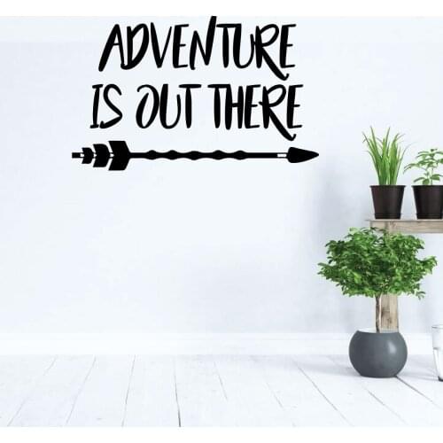 Personalized adventure is out there Phrase Wall Stickers Art Wallpaper For Living Room Bedroom Home Party Decor Wallpaper