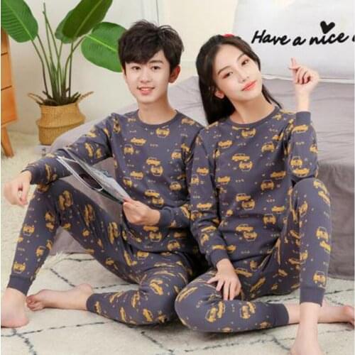 Teenager Pajamas Cotton Teen Girls Clothing Winter Long Sleevs Pyjamas Kids Pijamas Big Boy Sleepwear For Nightwear 12 14 16Y
