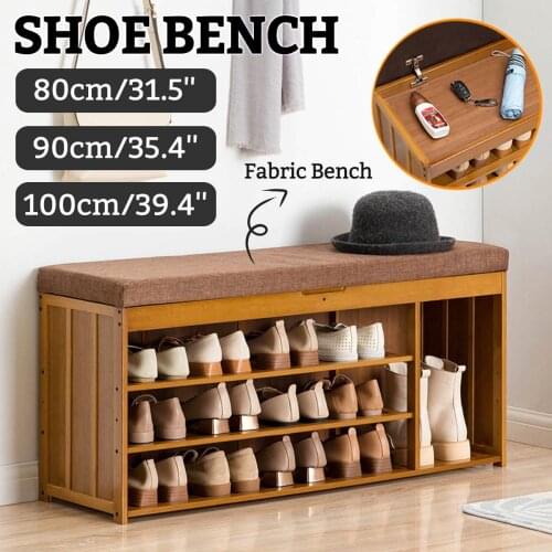 Shoe Rack Multifunction Shoe Bench Storage Organizer Shoe Cabinets Entrance with Shoe Changing Stool Household Entryway Bench