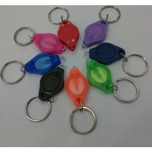 Portable Mini Size Keychain Squeeze Light Micro LED Flashlight Torch Bags Key Ring for Dropshipping
