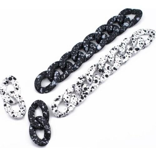 60cm Detachable Replacement Shoulder Strap Bag DIY Acrylic Resin Handbag Chain Plastic Cow color Strap for Women Bag Accessories