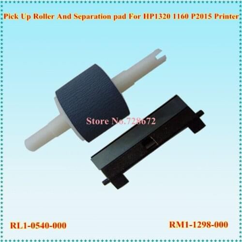 Compatible Pickup Roller RL1-0540-000 Pick UP Roller + RM1-1298-000 Separation Pad for HP 1320 1160 printers Spare Parts