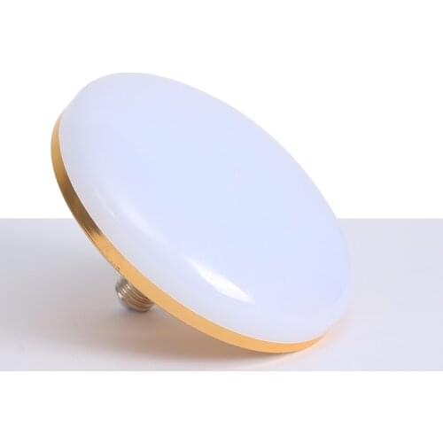 LED white warm yellow light high power gold UFO E27 bedroom living room ceiling light factory home energy-saving light