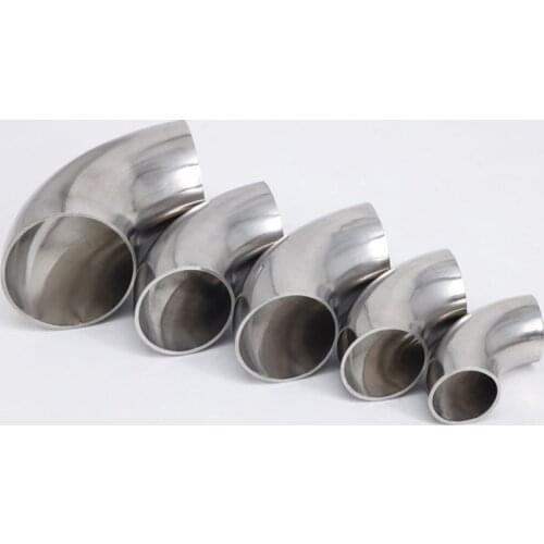 89mm/102mm OD Sanitary Butt Weld 90 Degree Elbow Bend Pipe 304 stainless steel Fitting For Home brew Wine Beer