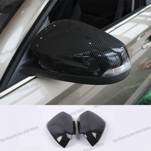 Lsrtw2017 Carbon Fiber Car Rearview Cover Rear Mirror Protector for Skoda Kamiq 2018 2019 2020 Accessories Auto Styling