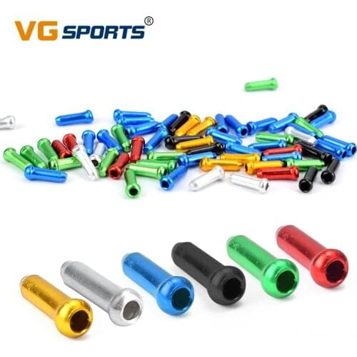 100pcs Bike Bicycle Brake Shifter Inner Cable End Caps Cable Tips Wire End Cap Fits for Brake Shift Derailleur Inner Cable