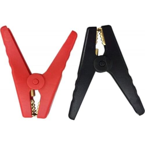 2pcs 150A Red Black Crocodile Brass Car Alligator Clips Battery Insulated Clips Clamp 98mm Long for Battery Chargers testing