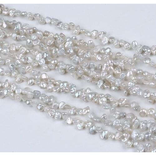 4-5mm Top Drilled Small Size Keshi Pearl Fashion DIY Jewelry Multi Rows Necklace
