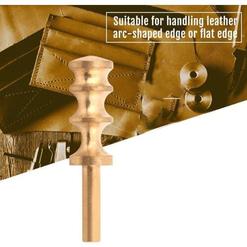 ABZS Leather Burnisher Slicker Brass Leather Edge Tools Soldering Iron Tip for DIY Leather Edge Hot Process