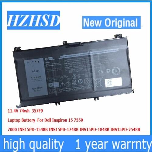 11.4V 74wh New Origin 357F9 Laptop Battery For Dell Inspiron15 7559 7000 INS15PD-1548B INS15PD-1748B INS15PD-1848B INS15PD-2548R