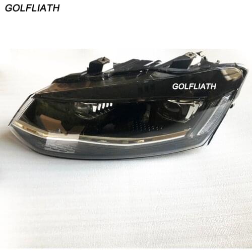 Auto LED headlight dynamic head lamp for VW polo 2011-2017