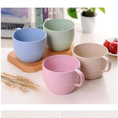 200-450ml Baby Cups Drinking Water Brush Teeth Washing Cup Infant Milk Cup with Handle Breakfast Mug Drink coffee mug