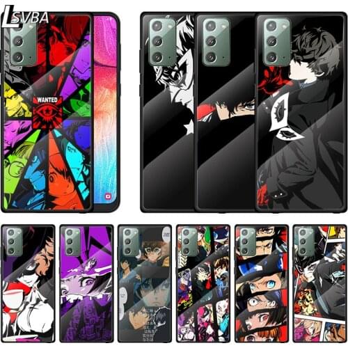 Hot Anime Persona 5 Game For Samsung A70 A50 A40 A30 Note 20 10 9 8 Ultra Lite Plus Tempered Glass Phone Case