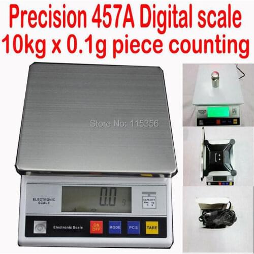 Precison digital bench scale 457A 10KG x 0.1g piece counting bench top scale food weighing kitchen scale