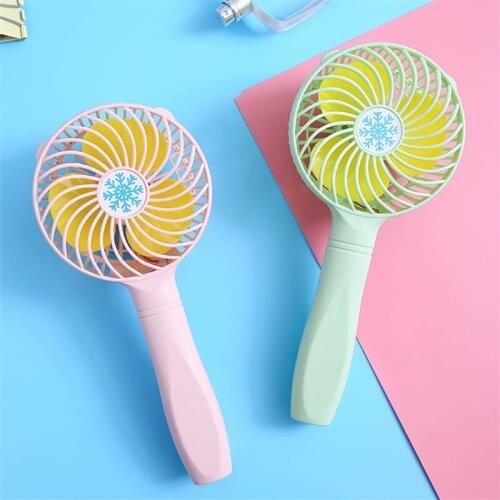 ITAS1342 Rechargeable Handheld Dormitory Office Desktop Portable Student Mini-fan Silence USB Cooling small fan