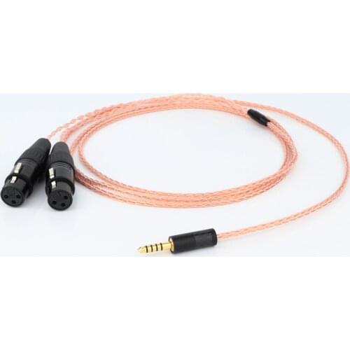 Preffair 6N OCC Signal copper Hifi 4.4mm to 2XLR Cable for WM1A/1Z PHA-1A/2A Z1R 4.4mm Balance to Double XLR Male Upgrade Cable