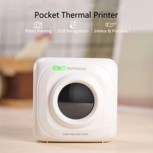 PAPERANG Pocket Printer BT Wireless Thermal Printer Portable Mobile Printer 200dpi for Photo Receipt Memo Note Label Sticker