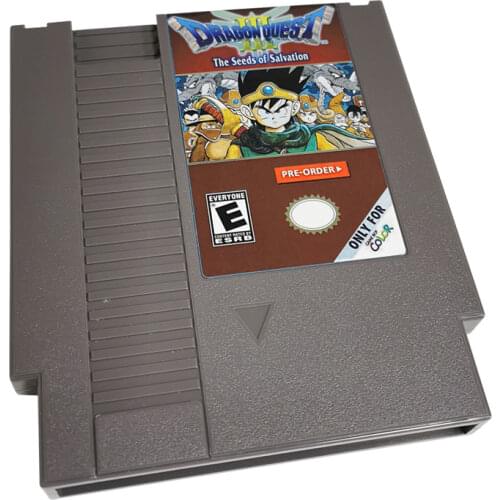 Classic retro video game 8-bit NES game cartridge for 72pin NES game console - gray shell