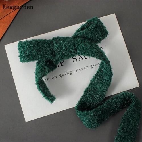 Kewgarden DIY Hair Bow Sewing Accessories Packing Riband 1" 25mm Plush Coral Ribbon Handmade Tape 5 Yards