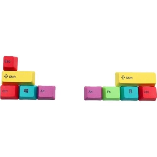 Mac/WIN Mechanical Keyboard Keycaps OEM Profile PBT CMYK Modifiers 10 Key Keycap