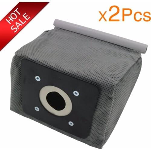 2Pcs/lot Vacuum Cleaner Bags Non Woven Bags 110mm*100mm Plastic tray Washable Dust Bag for Electrolux Philips LG sumsung etc