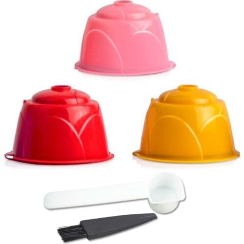 3/6pcs Reusable Coffee Capsule For Dolce Gusto Plastic Coffee Capsule For Dolce Gusto Coffee Maker Machine Refillable Capsule