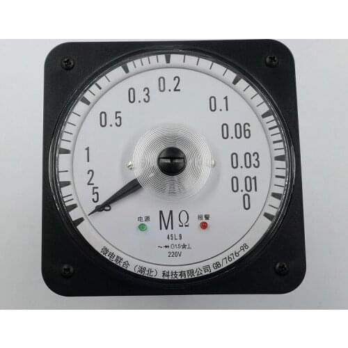 Marine instrument alarm insulation detection instrument megger 45L8 / 45L9-m Ω megger 110V 220V 380V 110 * 110mm