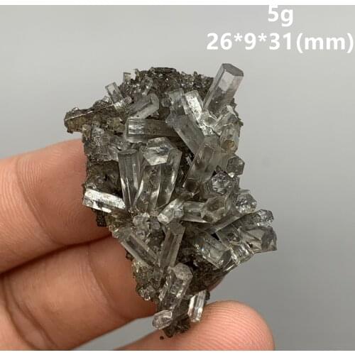 Very rare! 100% natural Six side column shape Transparent Calcite mineral specimen stones and crystals healing crystals quartz