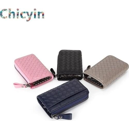 Sheepskin Woven Key Bag Leather Unisex Key Wallet Multifunction Keys Organizer Women Car Key Holders Ladies Smart Housekeeper