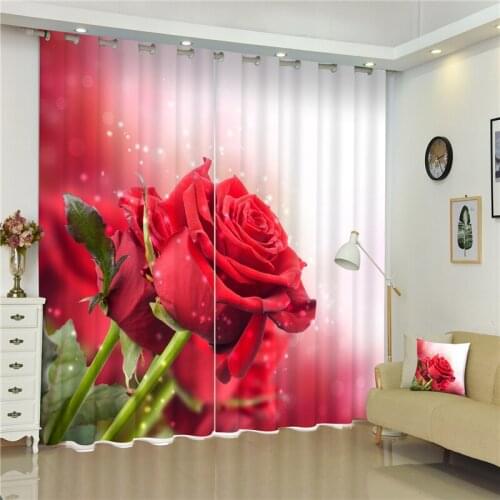 Customized Lavender Luxury 3D Blackout Window Curtain Drapes For Living room Bed room Hotel Wall Tapestry Cortinas