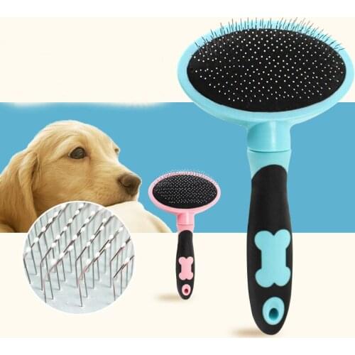Pet Comb Brush Removal Comb Grooming Cats Hair Remove Selfcleaning Flea Comb for Dogs Grooming Toll Automatic Hair Brush Trimmer