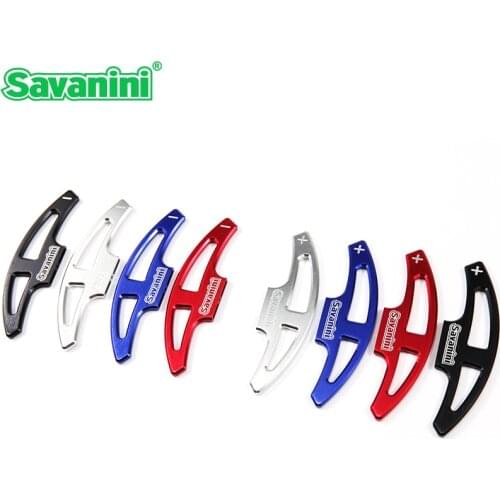 Savanini Aluminum Steering Wheel DSG Shift paddles Shifter Extension For Bmw e90 E92 E93 M3 M6 (2009-2013) Auto car styling