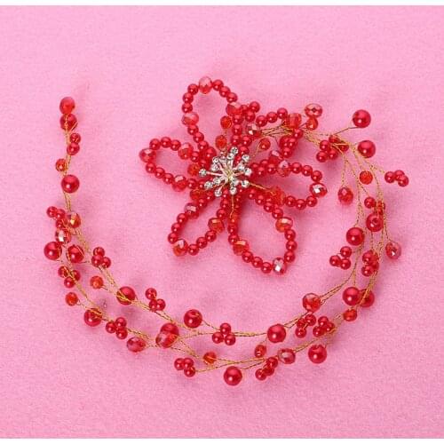 Bridal headdress handmade flower lace rhinestone pearl wedding hair accessories bridal hair accessories wedding accessories