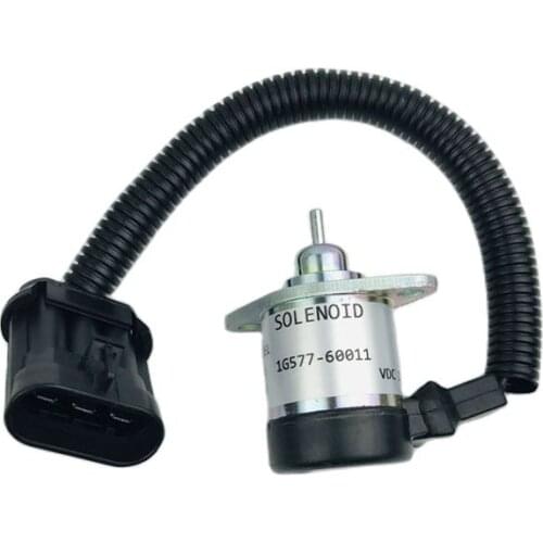 High Quality Flameout Switch DC12V Fuel Shut Off Solenoid 1G577-60011 Fits S220 S250 S300 Skid Steer Engine Stop Solenoid