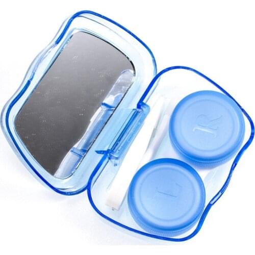 1PCS Cute Animal Colored Contact Lenses Case L+R Contact Lens Case for Eyes Contacts Travel Kit Holder Lens Container