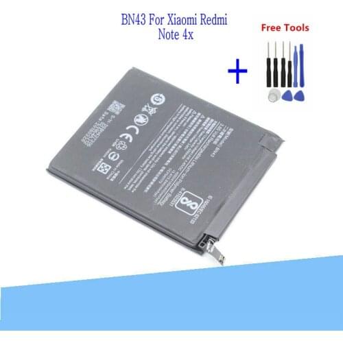 1x 4100mAh / 15.8Wh BN43 / BN 43 Replacement Battery Bateria Batterij For Xiaomi Redmi Note 4X 4 X + Repair Tools kit