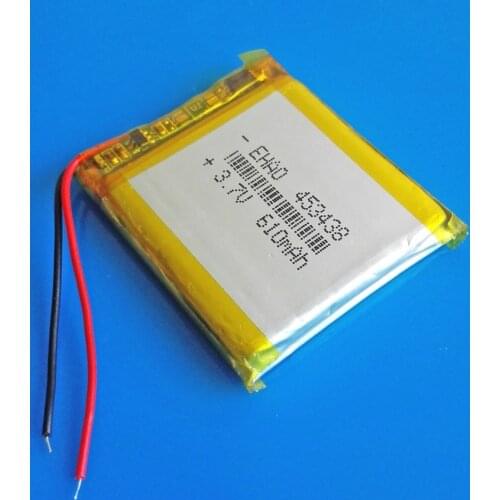 3.7V 610mAh lipo rechargeable battery polymer lithium Li-ion for smart watch DVD bluetooth recorder headset e-book camera 453438