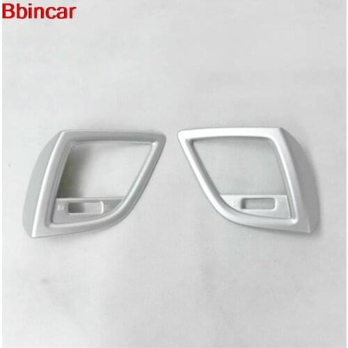Bbincar ABS Matte Auto Inner Interior Dashboard Air Condition AC Vent Outlet Cover Panel 2pcs For Mazda 3 M3 Axela 2017 2018