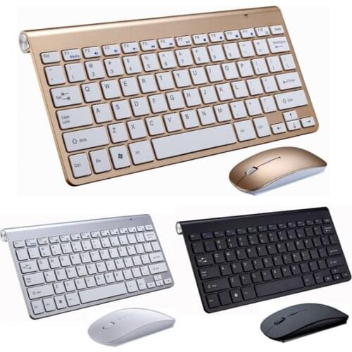 Slim Mini Wireless Keyboard With Mouse Rechargeable Battery For Ipad Android IOS Windows Macbook Computer Smart TV PS4 Keyboard
