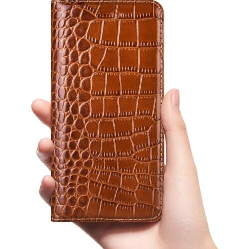 Leather Flip Phone Case For Samsung A51 A71 A10 A20 A30 A40 A50 A50S A60 A70 A5 A7 A8 Plus J3 J5 J6 J7 Crocodile Wallet Bag