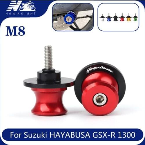 For SUZUKI HAYABUSA GSX-R 1300 GSXR1300 1999-2020 8MM CNC Aluminum Swingarm Spool Slider Stand Screws Motorcycle Accessories
