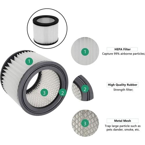 Vacuum Cleaner Cartridge Filter for Shop Vac 90398 Wet/Dry Vacuum Cleaner Replacement Accessories Home Cleaning