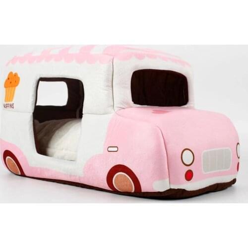 Pet bed Cat bed Cat litter Dessert train kennel semi-enclosed cat litter Pet supplies